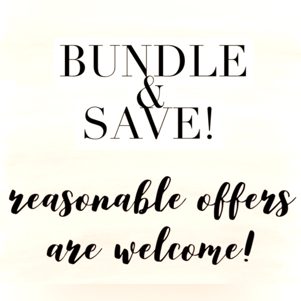 Reasonable offers are welcome!